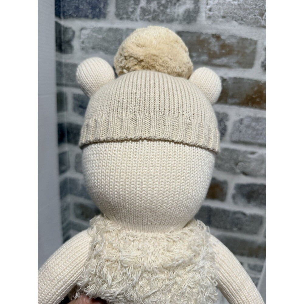 Cuddle + Kind Handmade Stella The Polar Bear Knit Doll Baby Plush Toy 15” New - Picture 10 of 13